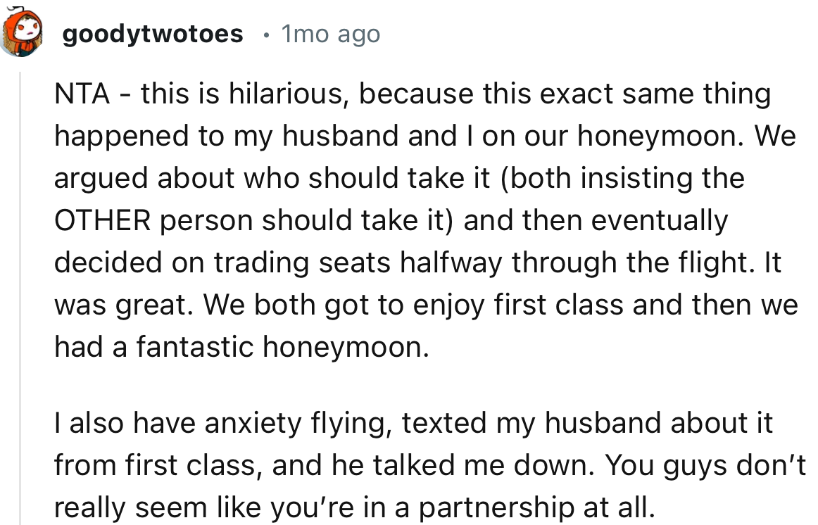 “You guys don’t really seem like you’re in a partnership at all.”