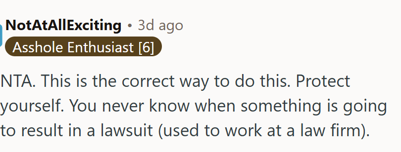 This Redditor has experience: