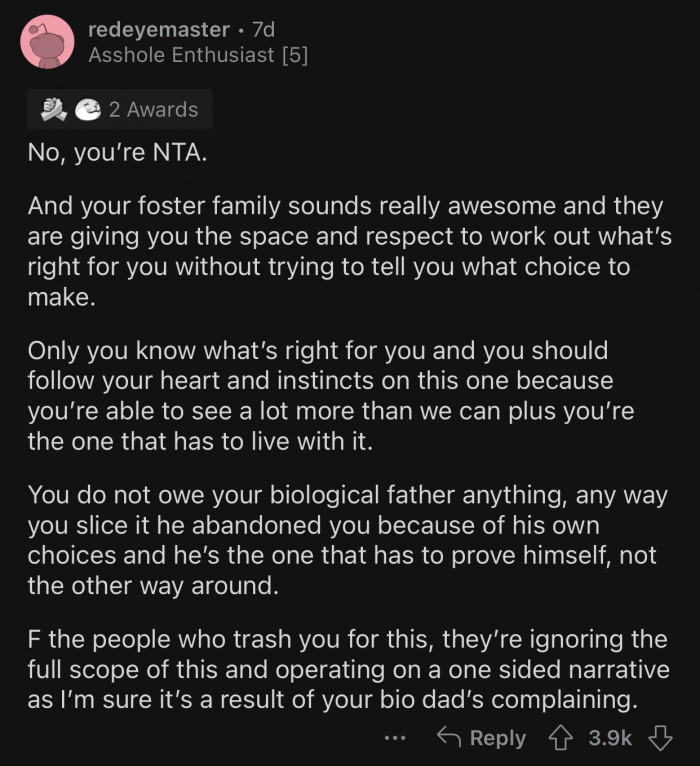 Here's how the Reddit community reacted to the user's post: