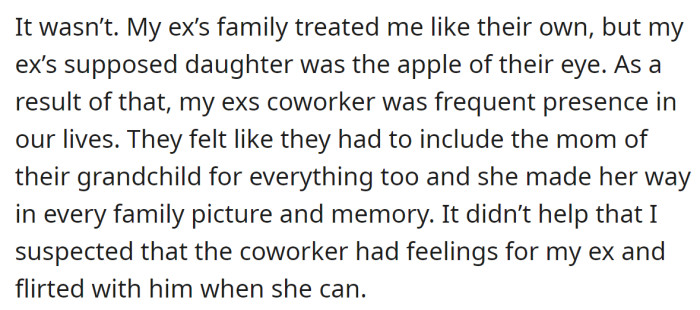 Things became awkward in their new, extended family: