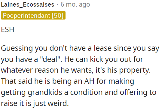 The landlord can evict them for any reason.