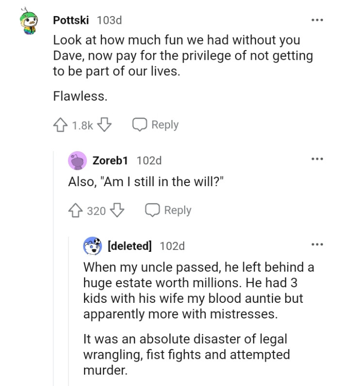 Pay for the Privilege of Not Getting to Be Part of Our Lives