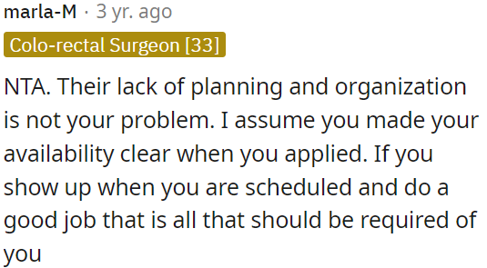 OP shouldn't worry about their disorganization.