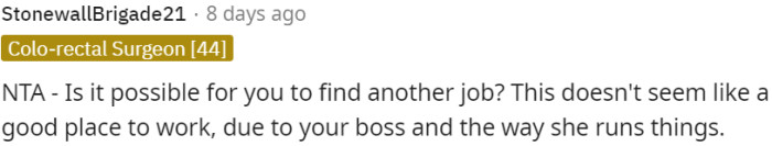 OP should consider finding a new job due to unfavorable working conditions and a difficult boss