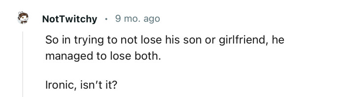 A very ironic situation