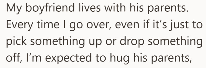 What sounds polite on paper starts to feel like a standing obligation every time she shows up.