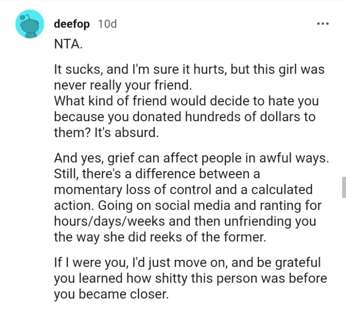 Grief can affect people in awful ways