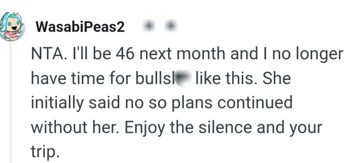 The plans continued without her