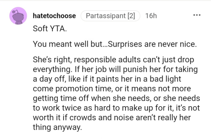 She now needs to work twice as hard