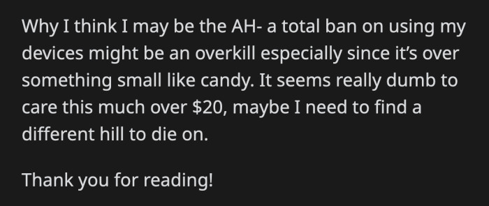 Would that be too much of a punishment after what her roommate did?