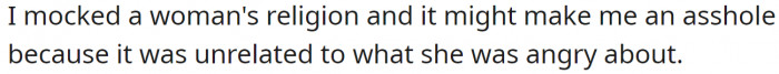 OP has offered the following explanation for why they think they might be the a-hole:
