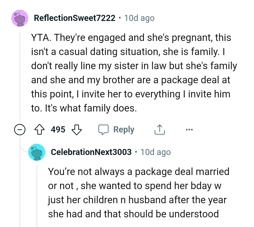 Family Invited Family to Whatever They're Hosting