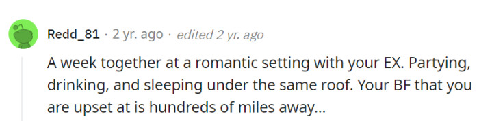 Hear this out, OP's girlfriend!