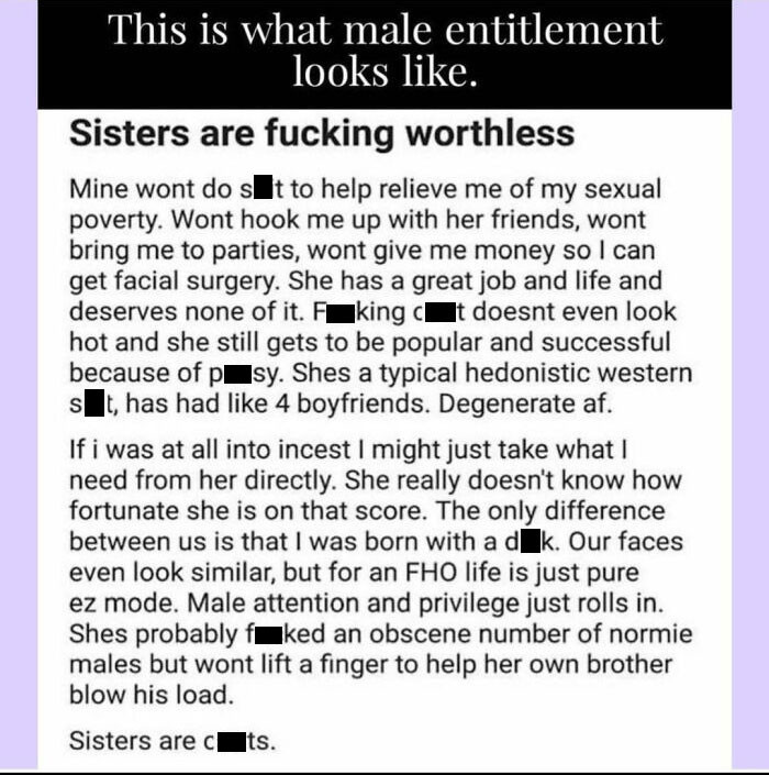 17. You Are So Deprived That You Would Hit Your Sister Up 