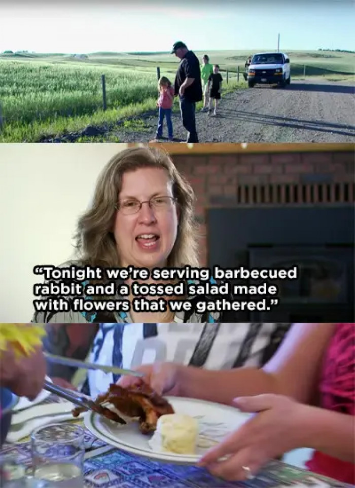 11. The home cook who made a delicious family dinner using roadkill and wildflowers