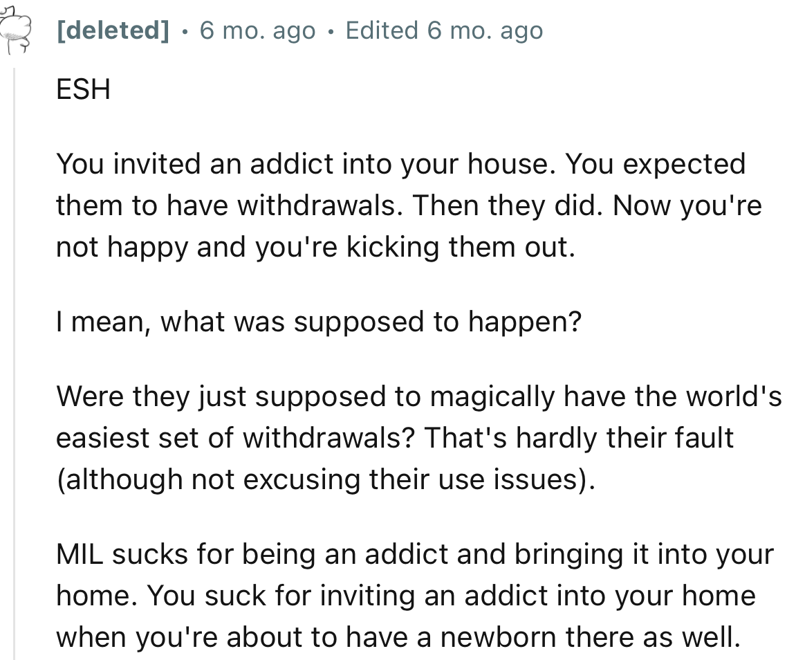 “Were they just supposed to magically have the world's easiest set of withdrawals? That's hardly their fault.”