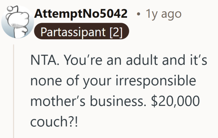 The money debate got serious, then immediately circled back to that couch.