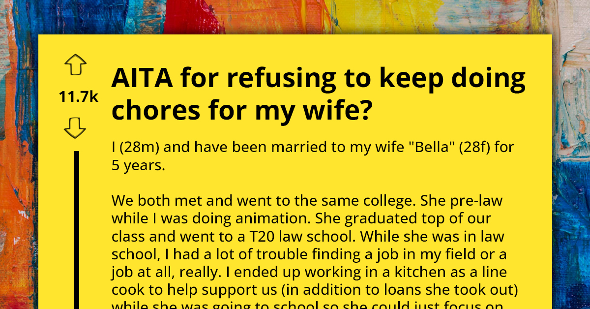 Husband Stops Doing Chores as Rebellion After Getting Offended by Being Called "House Husband" by Wife