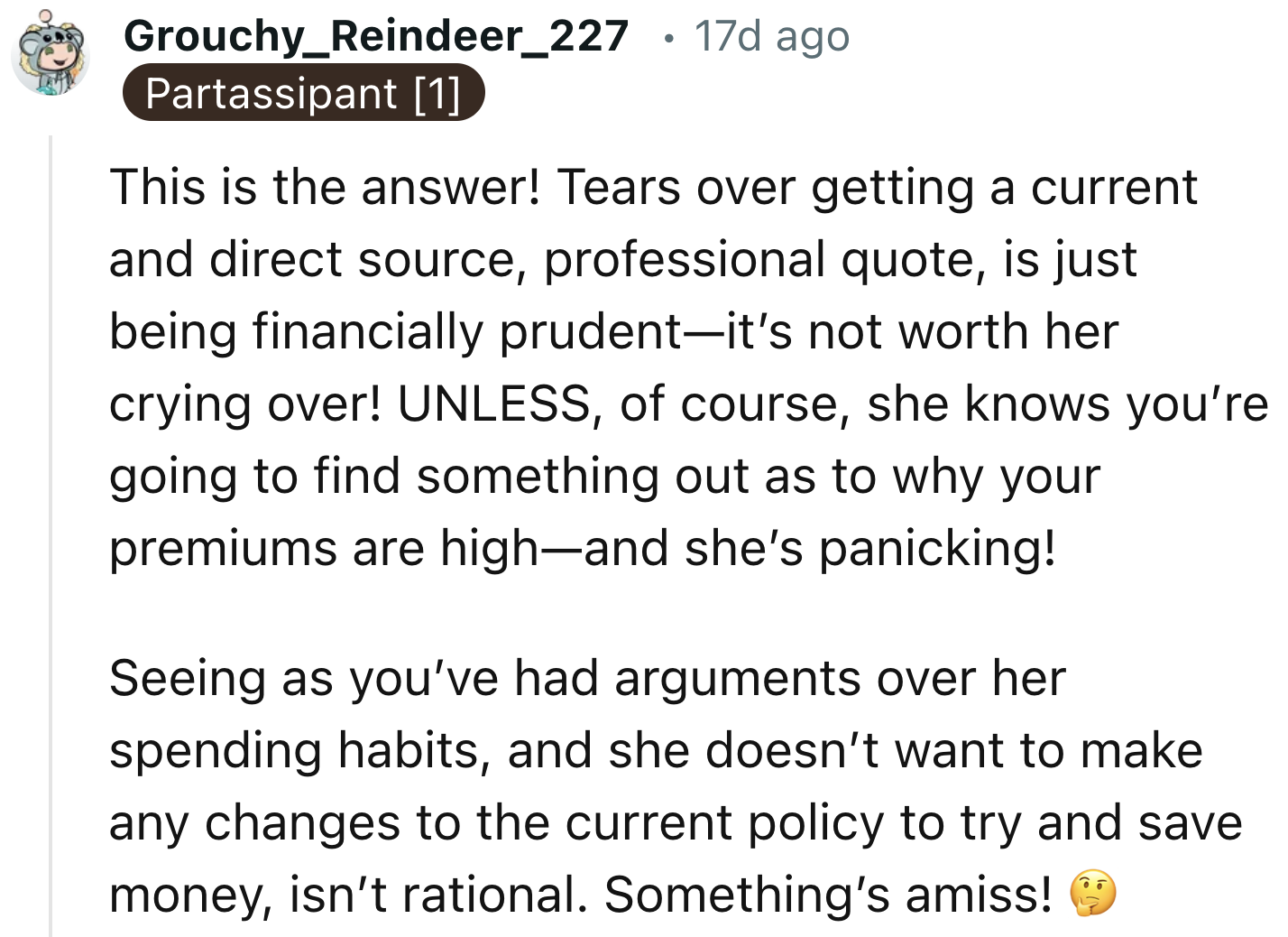 It Is a Rational Thing for OP to Try and Save Money