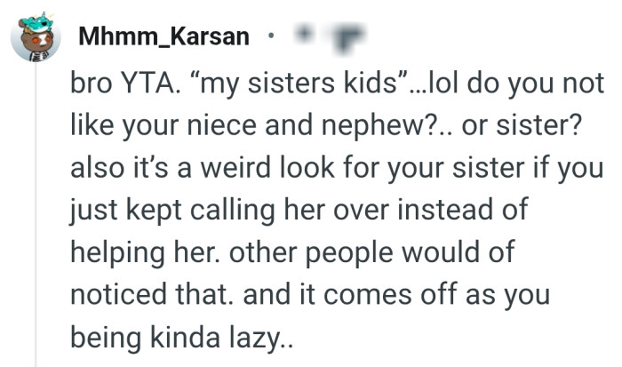 What it comes off as