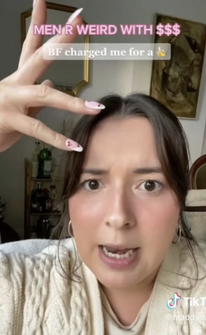 He sent her a monthly Excel document that listed all the things he had paid for