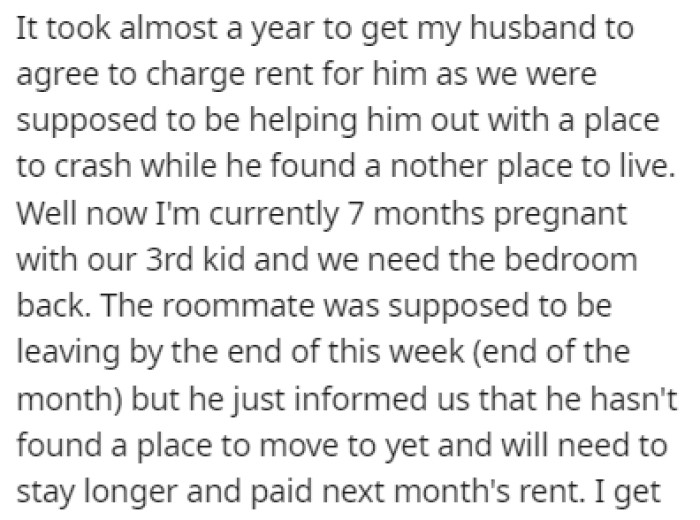 Their Roommate Was Supposed to Stay for Only a Few Months, but It Turned Out to Be 2 Years