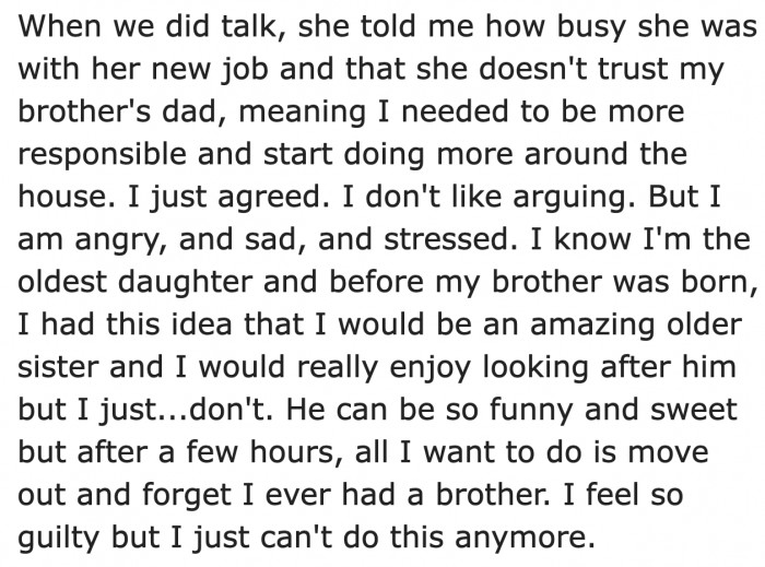 It can be tiring to care for a little brother who's energetic.