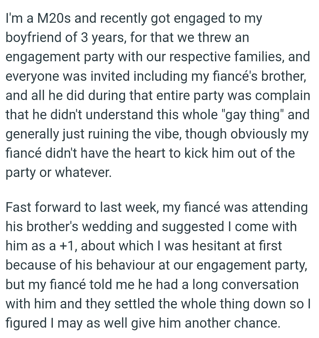 The OP kicks off his story