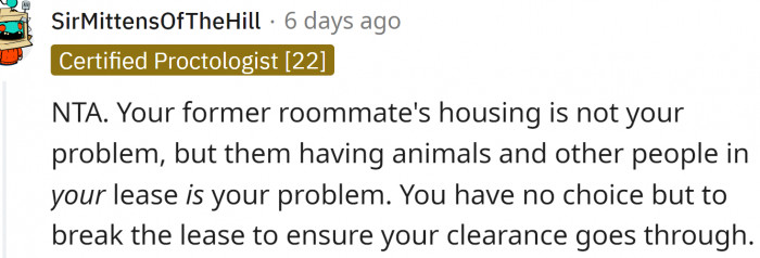 Not his problem Vs. his problem