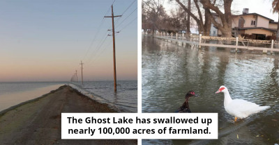 California’s Ghost Lake Reemerges After 130 Years, Swallowing Thousands of Acres