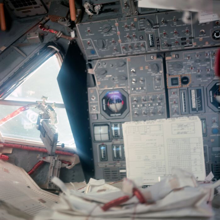 "Lunar Module Interior"