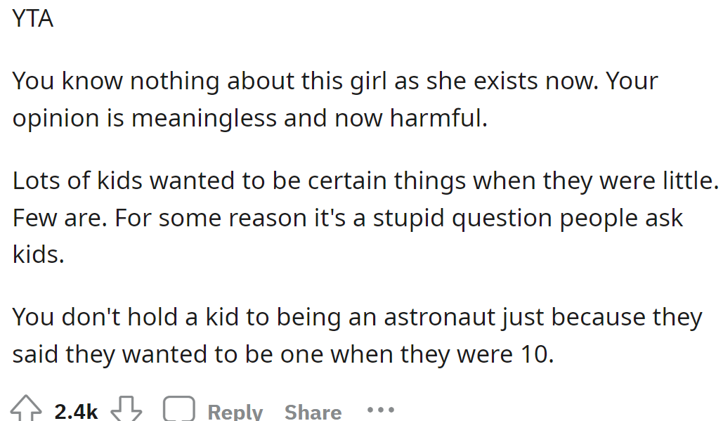 The OP's opinion is meaningless and harmful