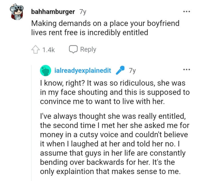 He is being incredibly entitled