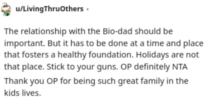 Establishing appropriate limits during the holiday season