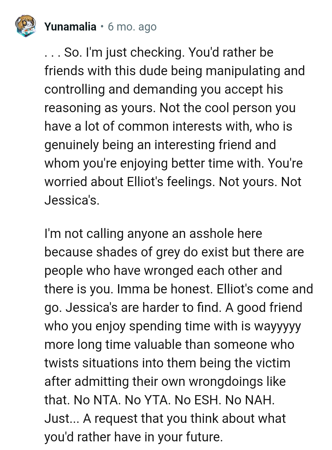 There are people who have wronged each other