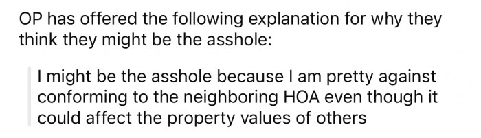 OP thinks they might potentially be the a**hole because of the reason below: