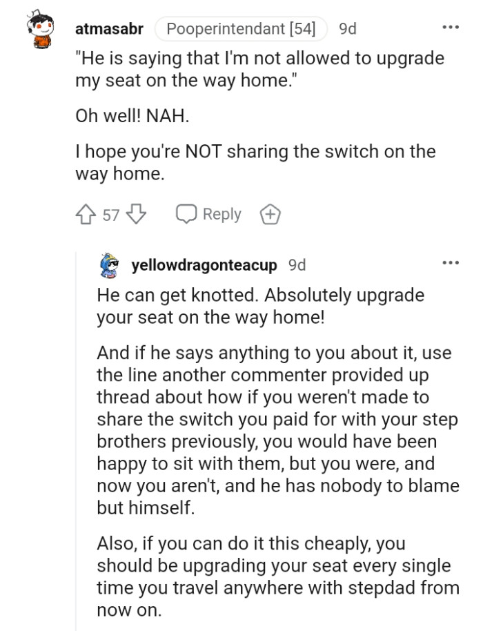 This Redditor Hopes the OP Isn't Sharing His Switch on His Way Home