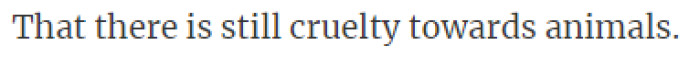 24. The persistence of animal cruelty