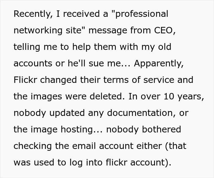 A Professional Networking Site Message