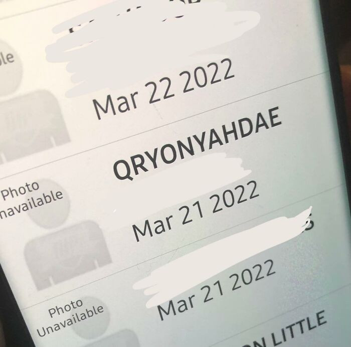 9. What? Was someone just hitting random letters on the keyboard?