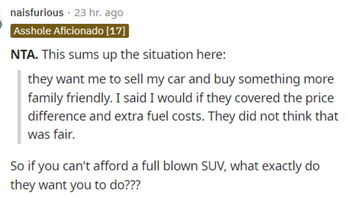 This provides all the context we need, and it seems that the parents are the AH in this situation.