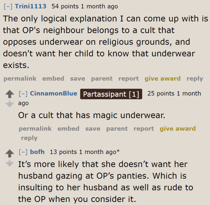 A Redditor suspects that the neighbor is part of a cult.