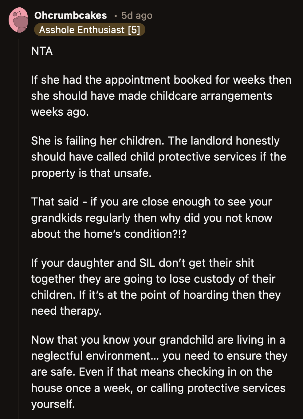 How did her daughter's situation go unnoticed if they see each other regularly?