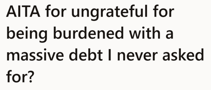 Right away, you know this is not just about money. It is about feeling trapped in a decision he never made.