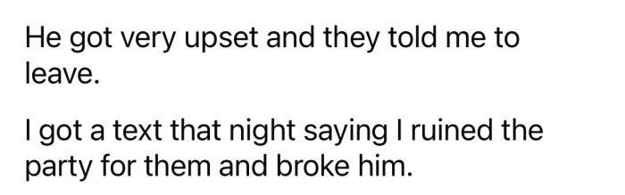 OP's stepdad did not take it well and asked her to leave.