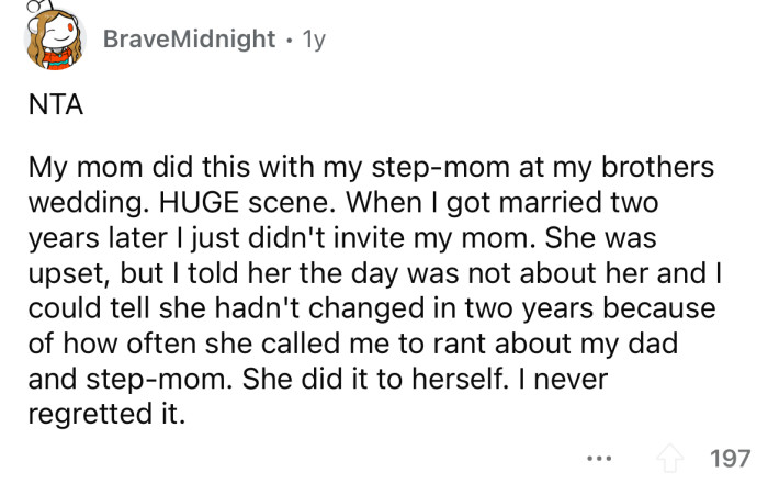 It's not worth the huge scene.