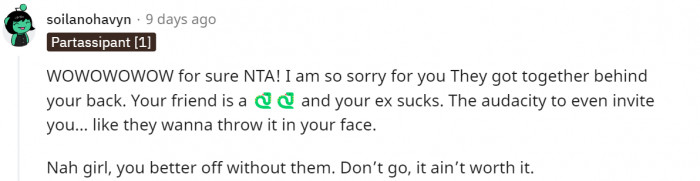 Exactly, it's not worth it all. Just protect your peace.