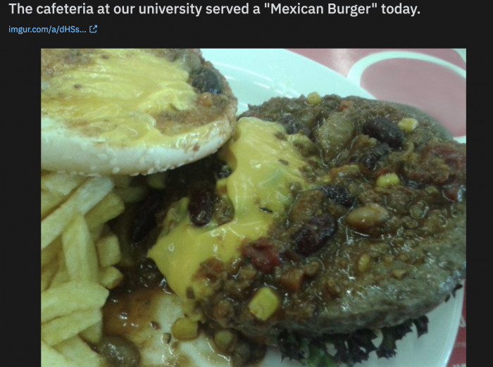 21. Maybe they misspelled ‘Mystery meat.’