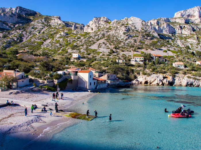 20. Calanque de Sormiou in Marseille, France.