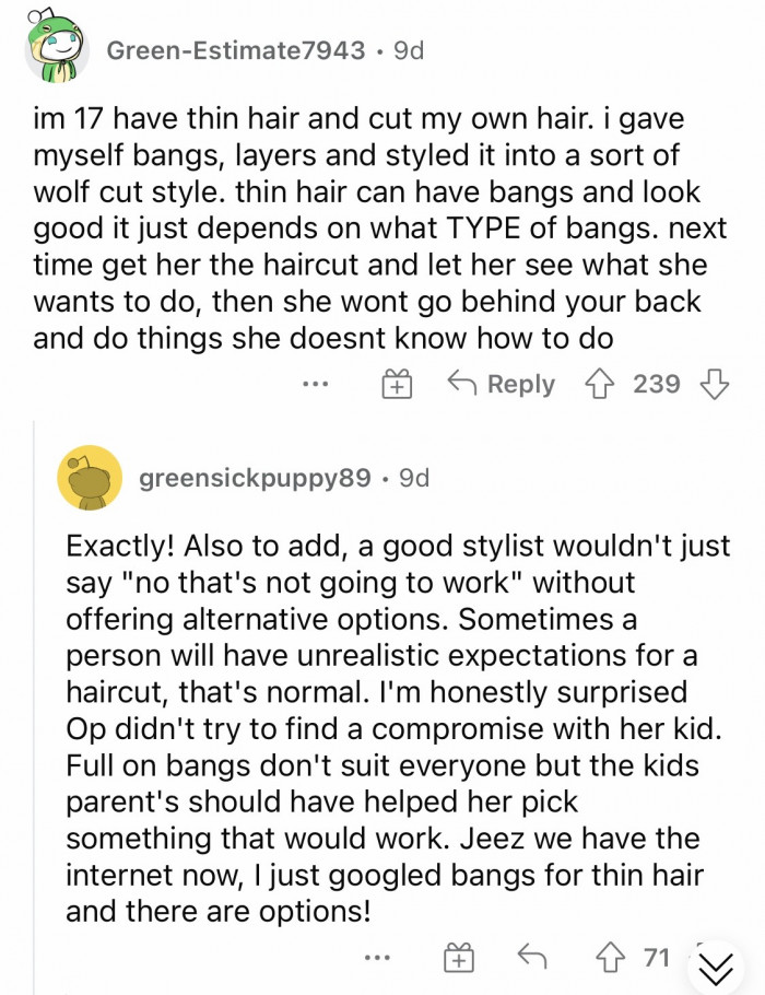 #7 If you let her do what she wants, she wouldn't do things behind your back.